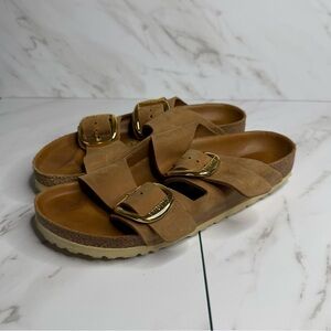 Birkenstock Arizona Big Buckle Slide Sandal Brown